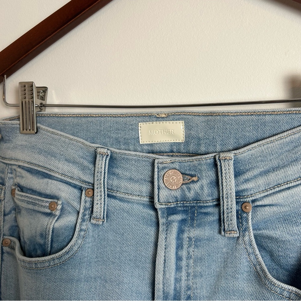 **NWT Mother Denim Jeans The Mid Rise Rambler Zip AnkleWash: Balls in your court - Picture 5 of 16